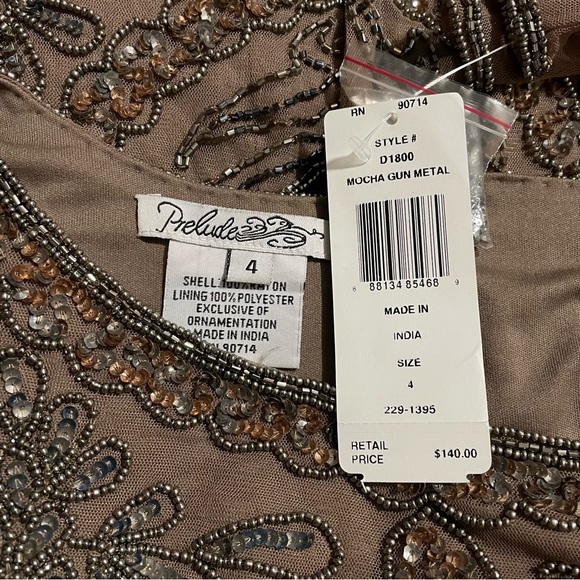 Prelude Pretty Beaded Dress – Size 4 - NWT - Picture 6 of 6
